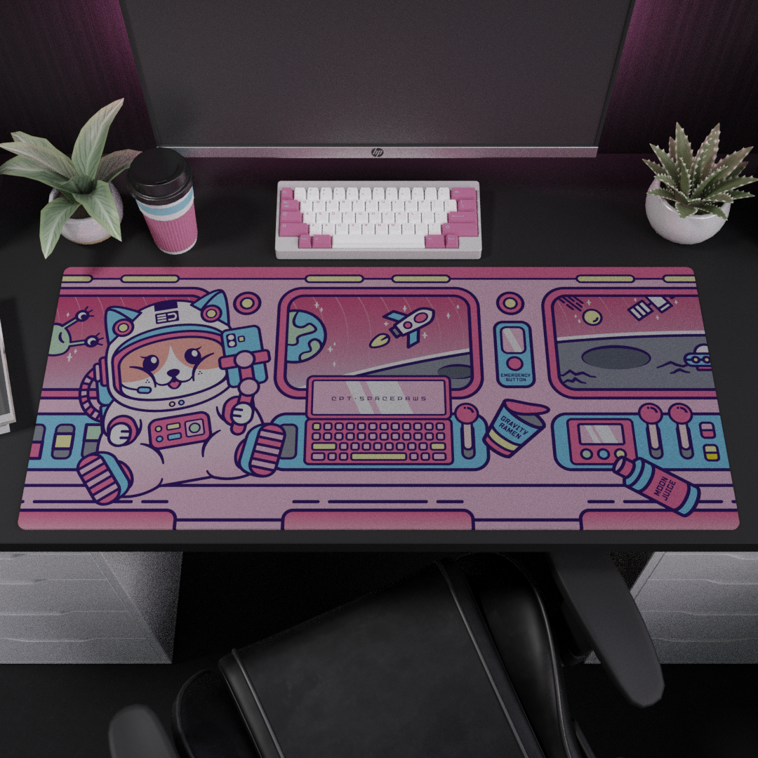 (In Stock) Space Paws Deskmats