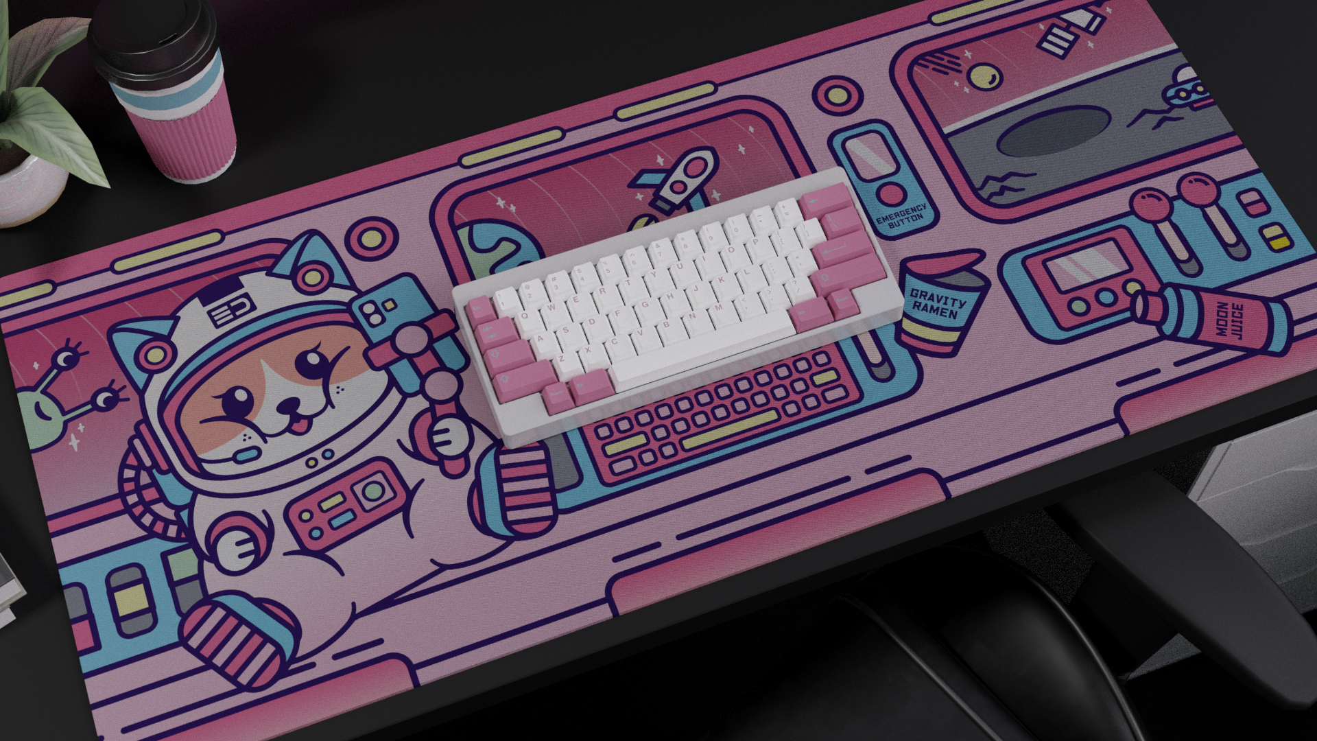 (Group Buy) Space Paws Deskmats