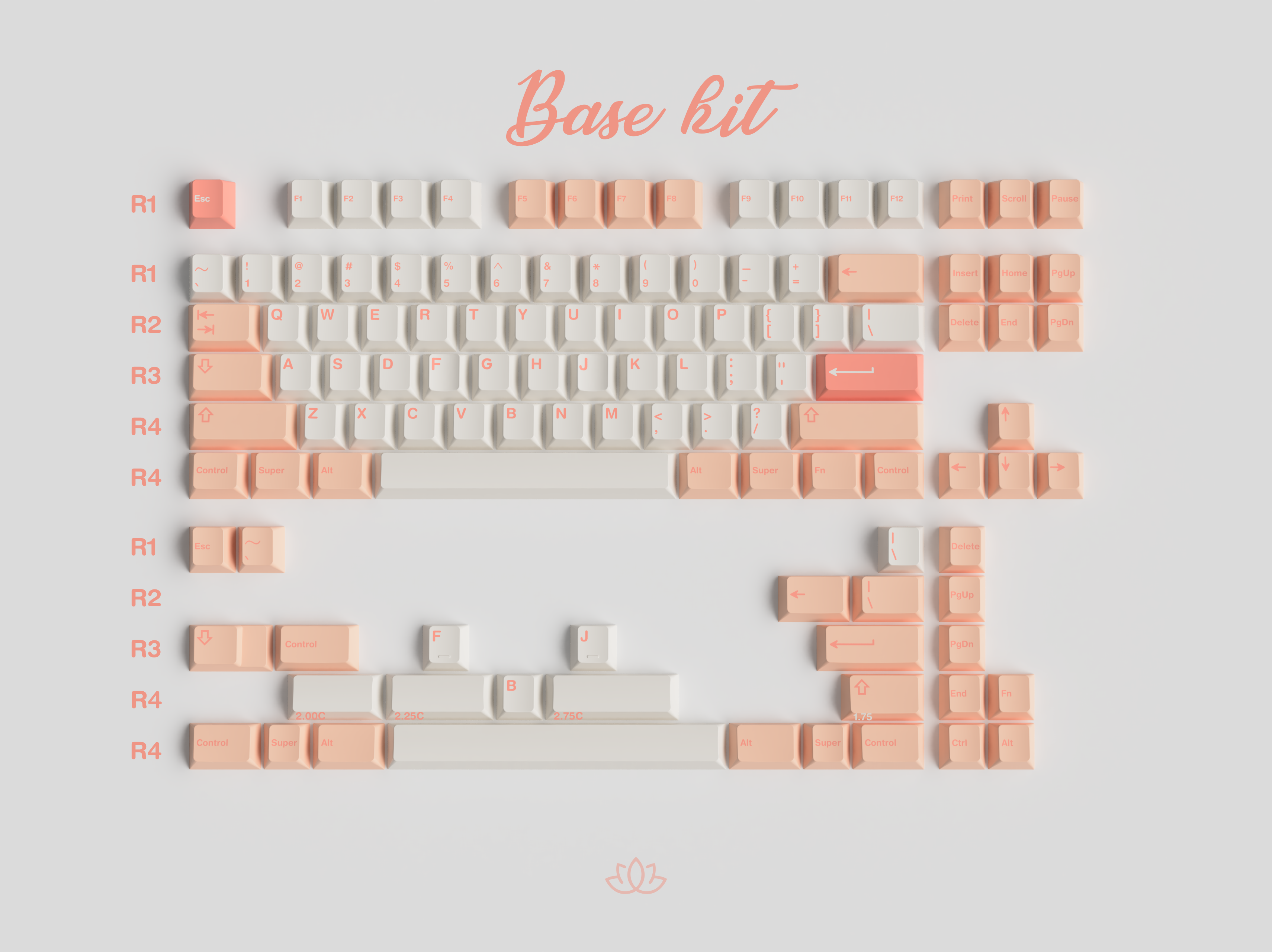 (Group Buy) GMK Peaches n Cream Lite