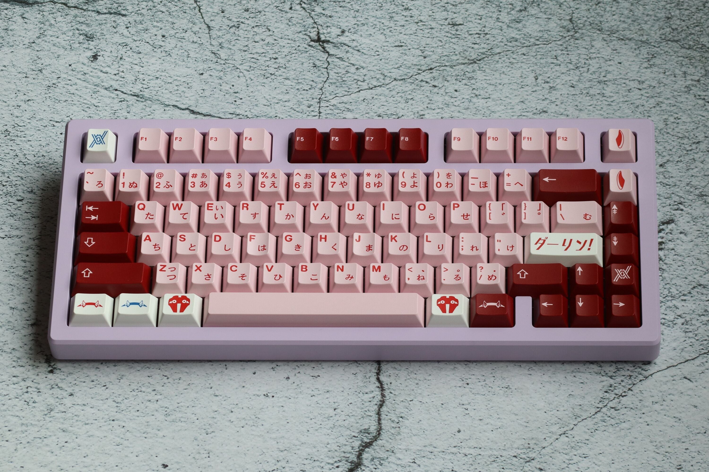 (Group Buy) Jris75 Keyboard Kit - Lilac (Anodised)