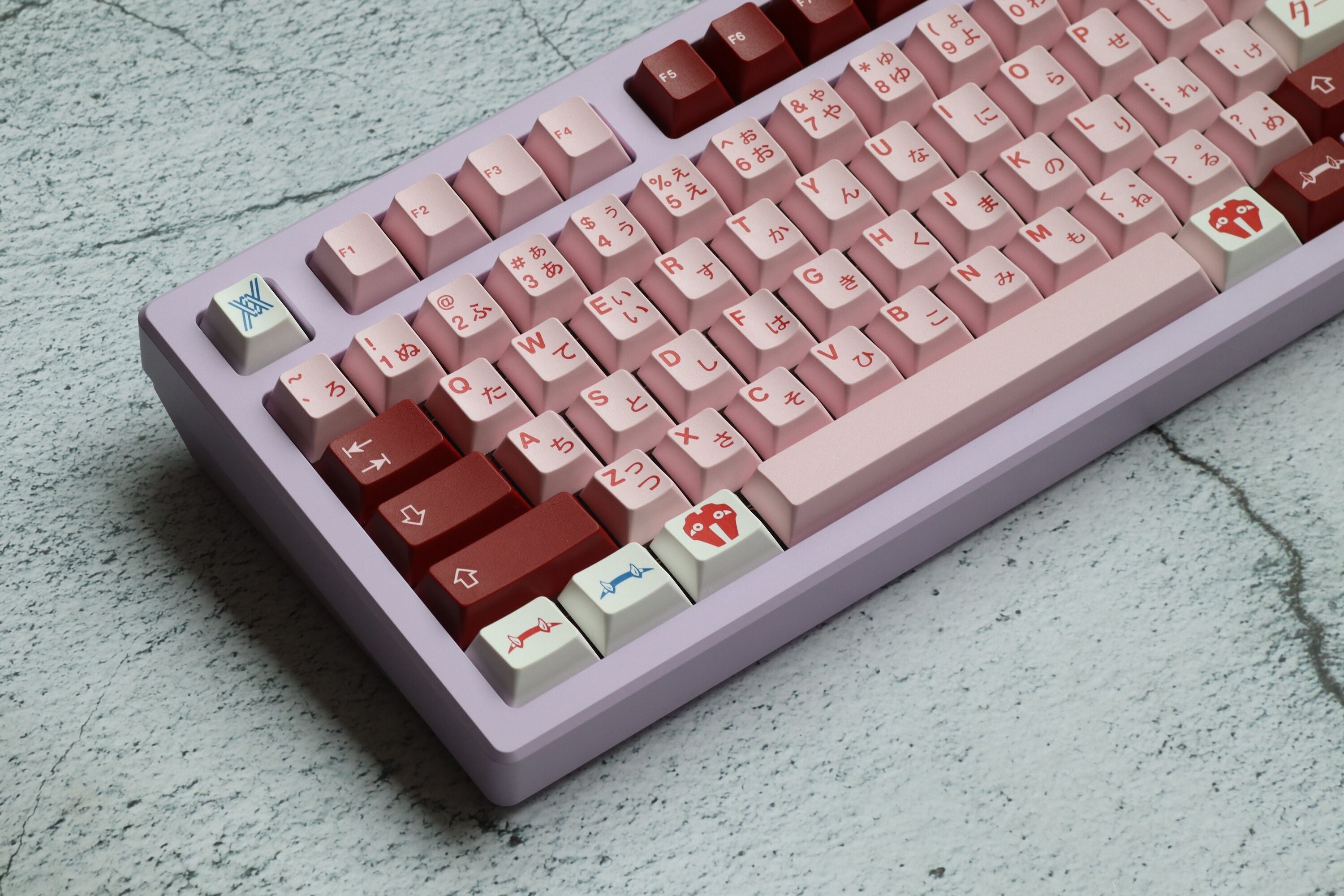 (Group Buy) Jris75 Keyboard Kit - Lilac (Anodised)