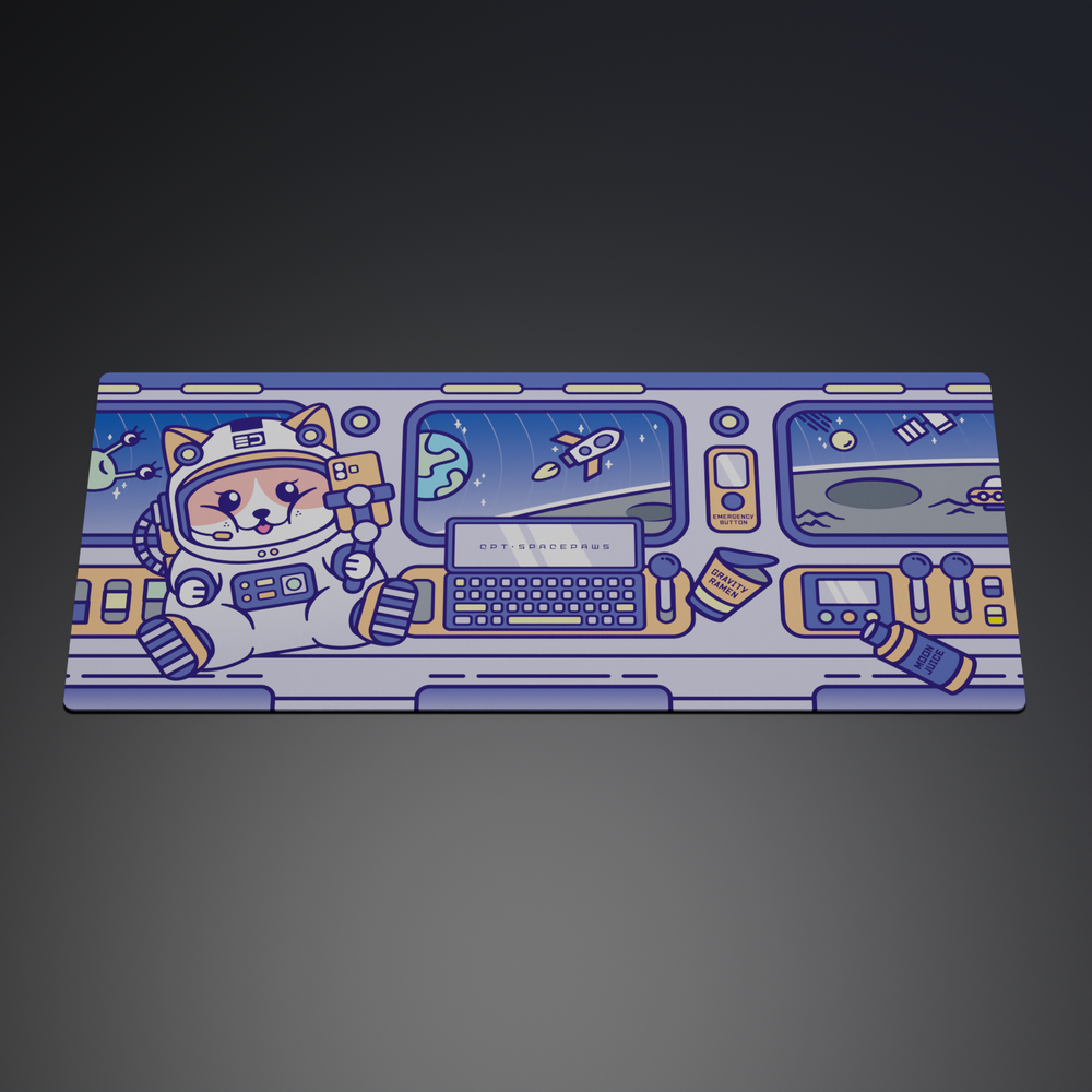 (In Stock) Space Paws Deskmats