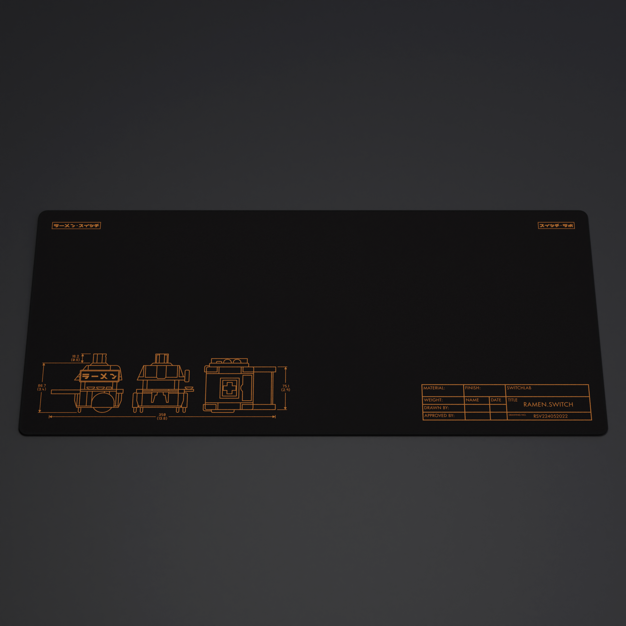 (Group Buy) Ramen.Switch V2 Deskmat