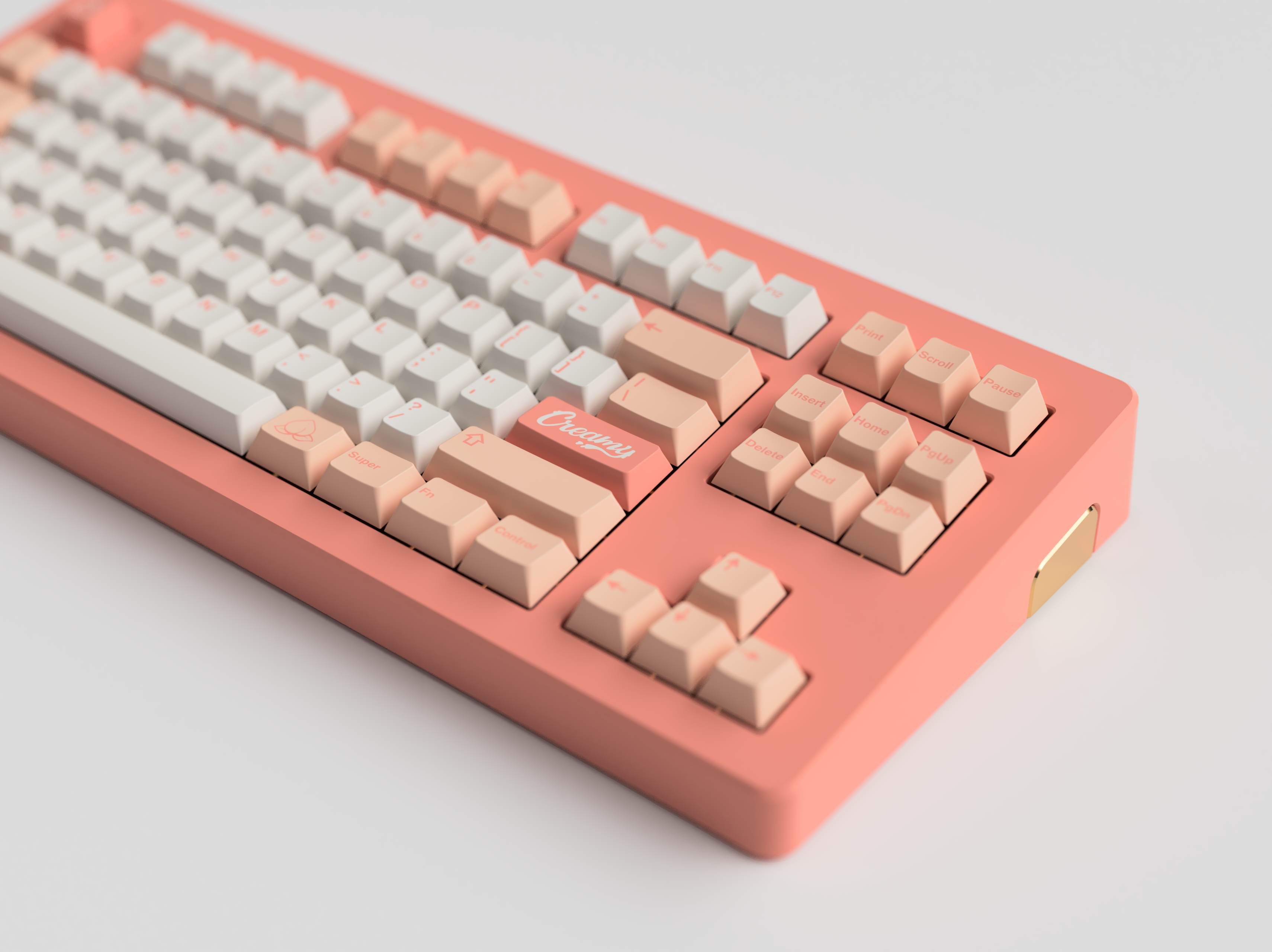 (Group Buy) GMK Peaches n Cream Lite