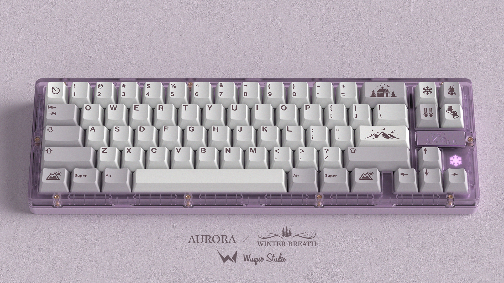 (In Stock) IKKI68 Aurora R2 Winter Breath Keyboard