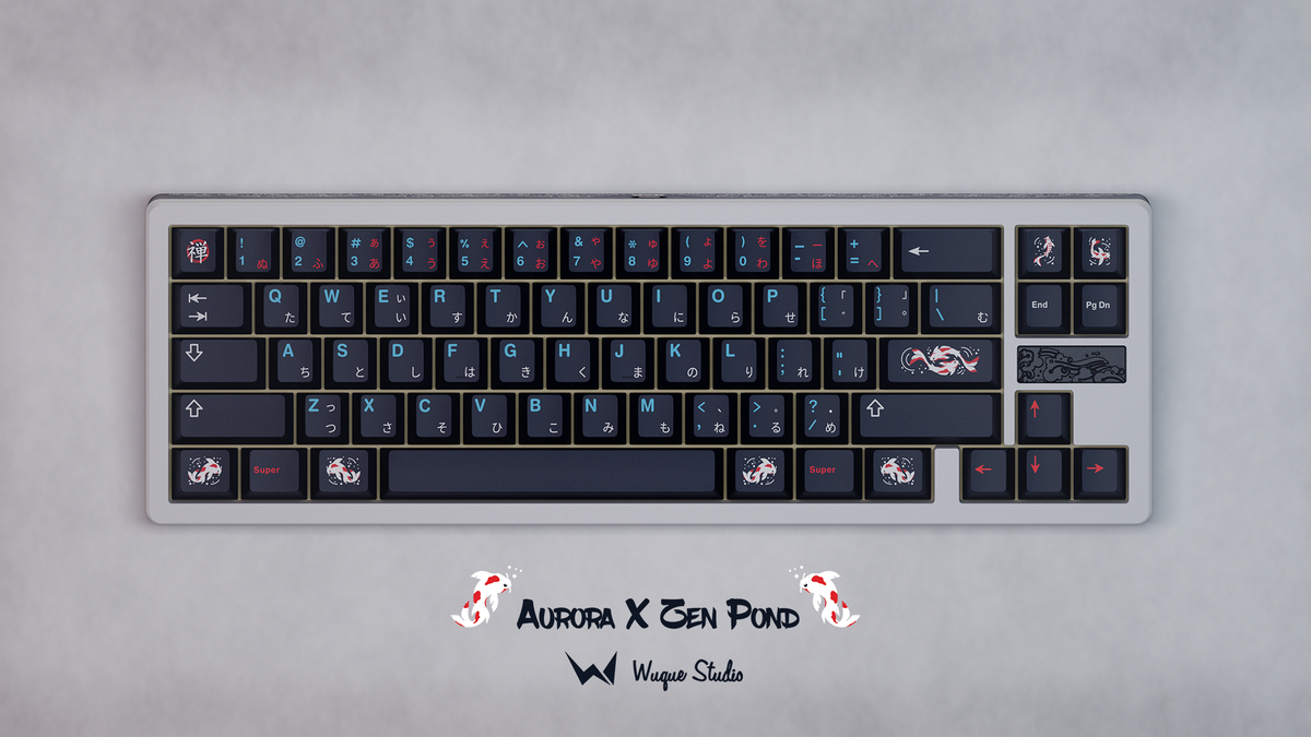人気の贈り物が Group Buy) IKKI68 Aurora R2 Zen Pond Keyboard (Alu Top) 洋楽