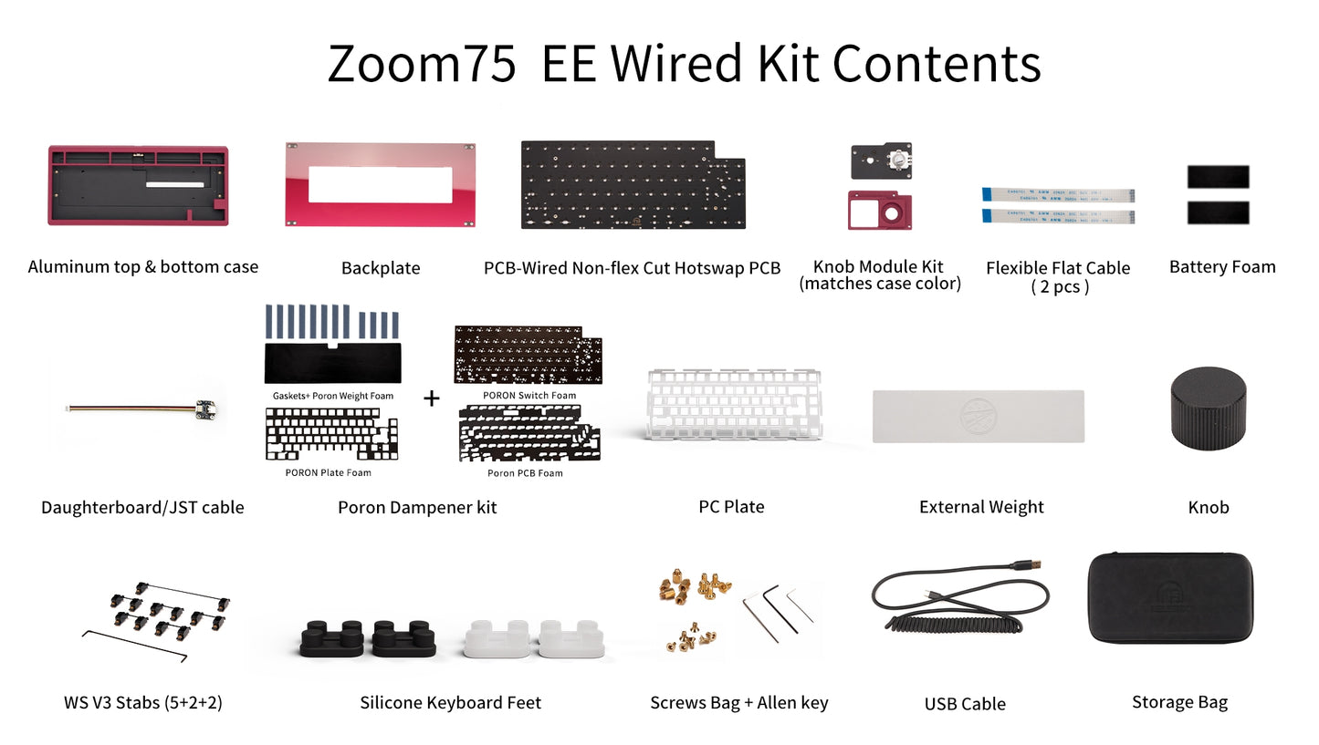 
                  
                    (Group Buy) Zoom75 Wired Edition - Black or White
                  
                