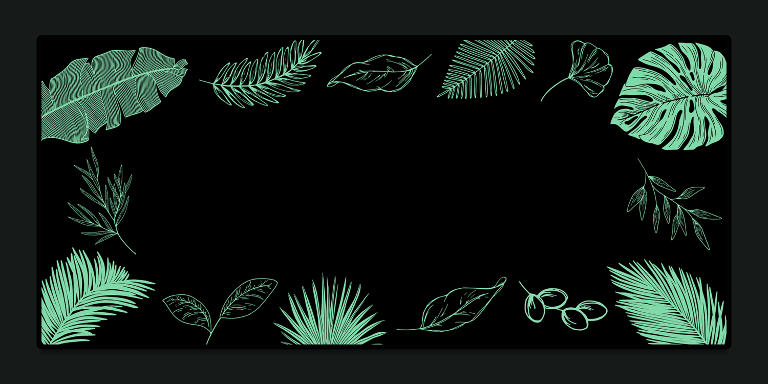 (Group Buy) Foliage Deskmat
