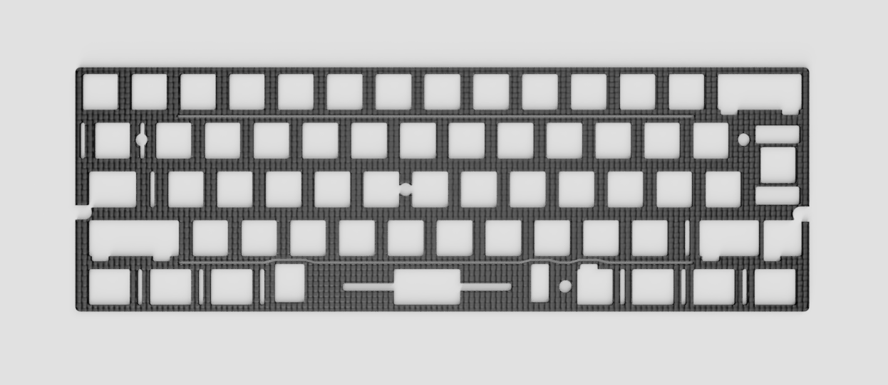 (In Stock) 60% Plates (ANSI and ISO) Carbon Fibre / POM