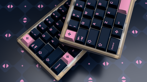 (In Stock) GMK Pink On Navy