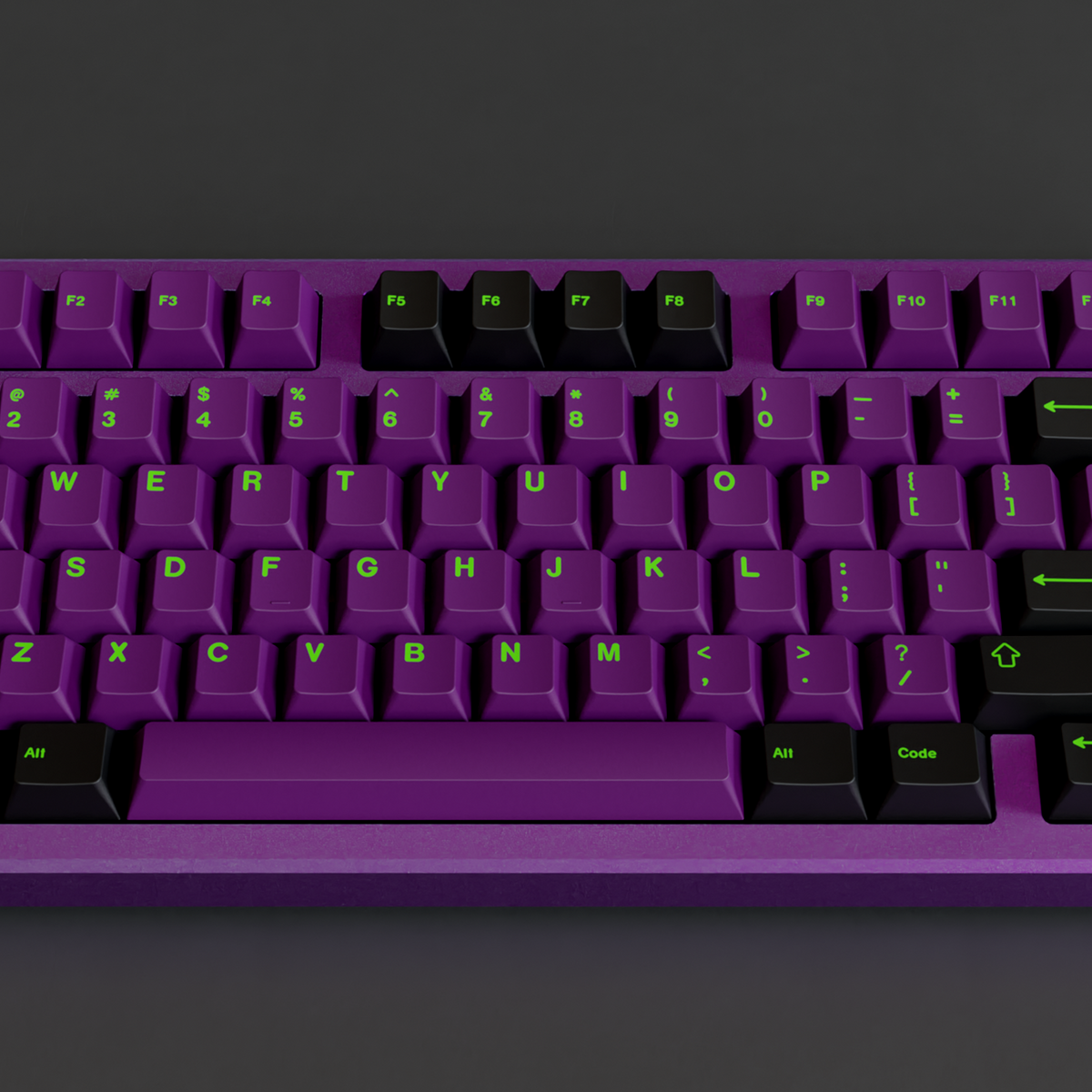 Group Buy) Jris75 Keyboard Kit - Purple & Black (PVD)