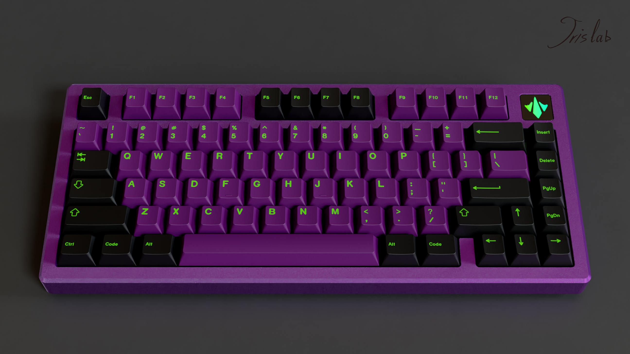 (Group Buy) Jris75 Keyboard Kit - Purple & Black (PVD)