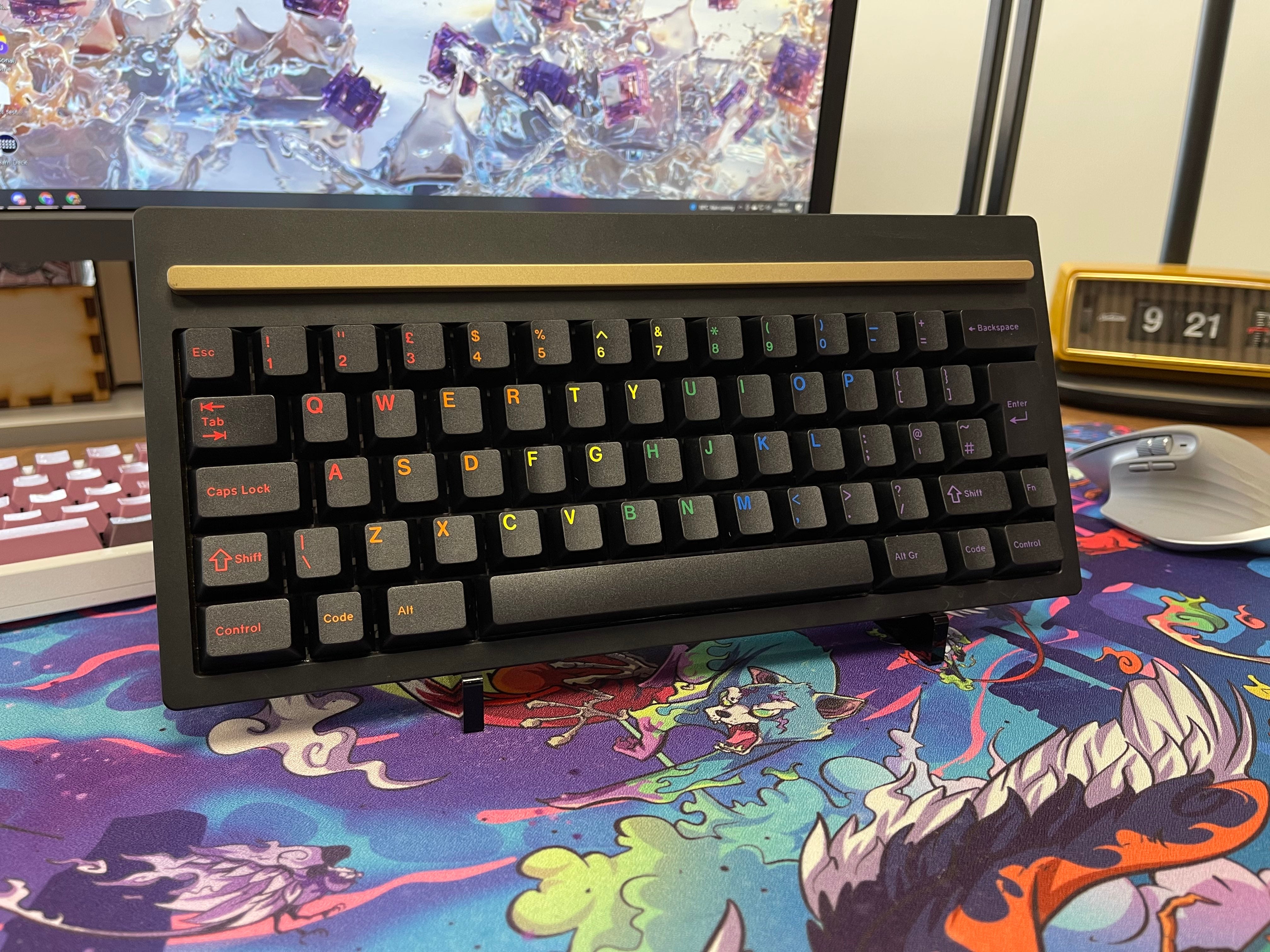 (In Stock) GMK Midnight Rainbow & Deskmats