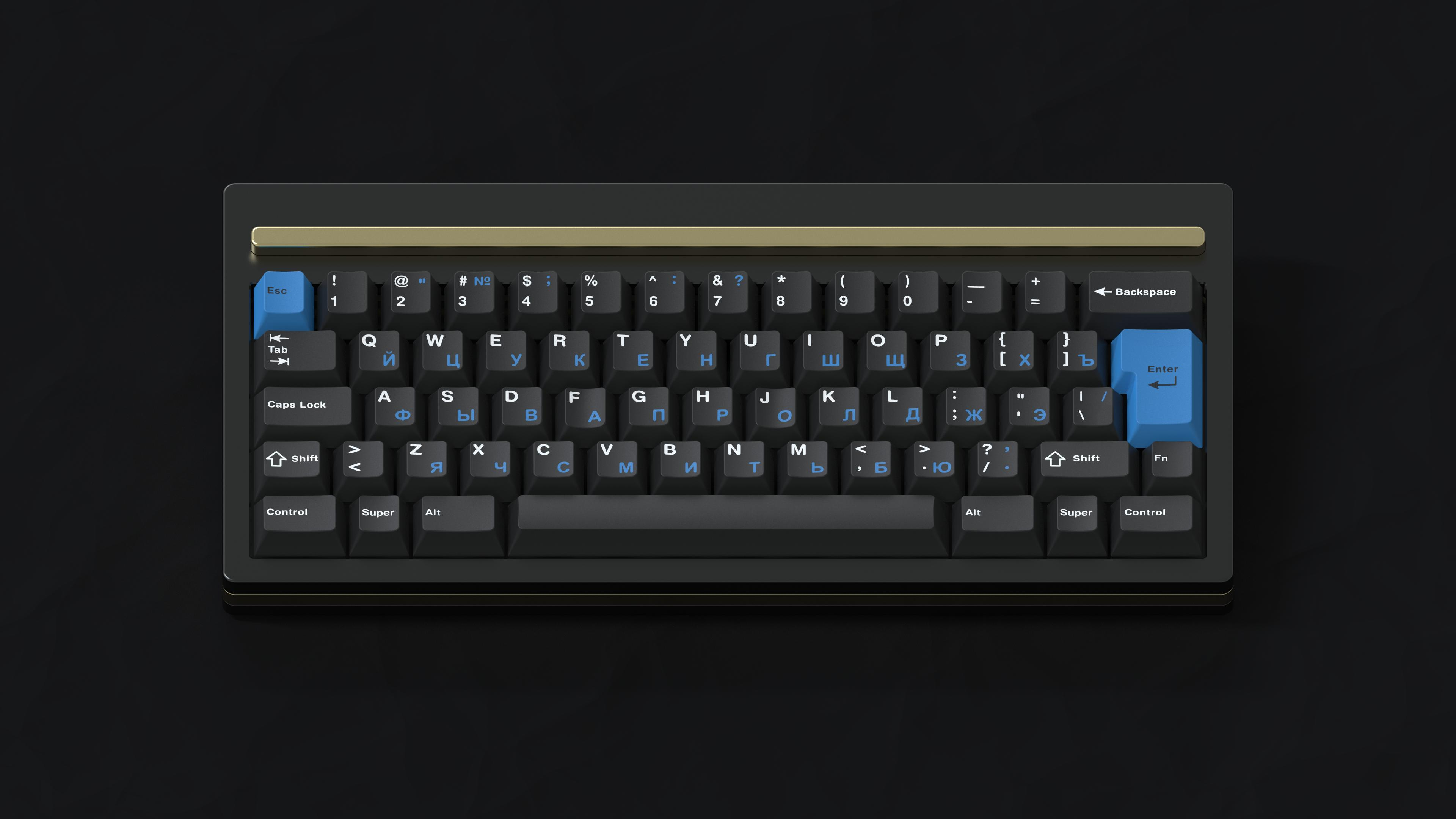 (In Stock) Infinikey Dark Cyrillic
