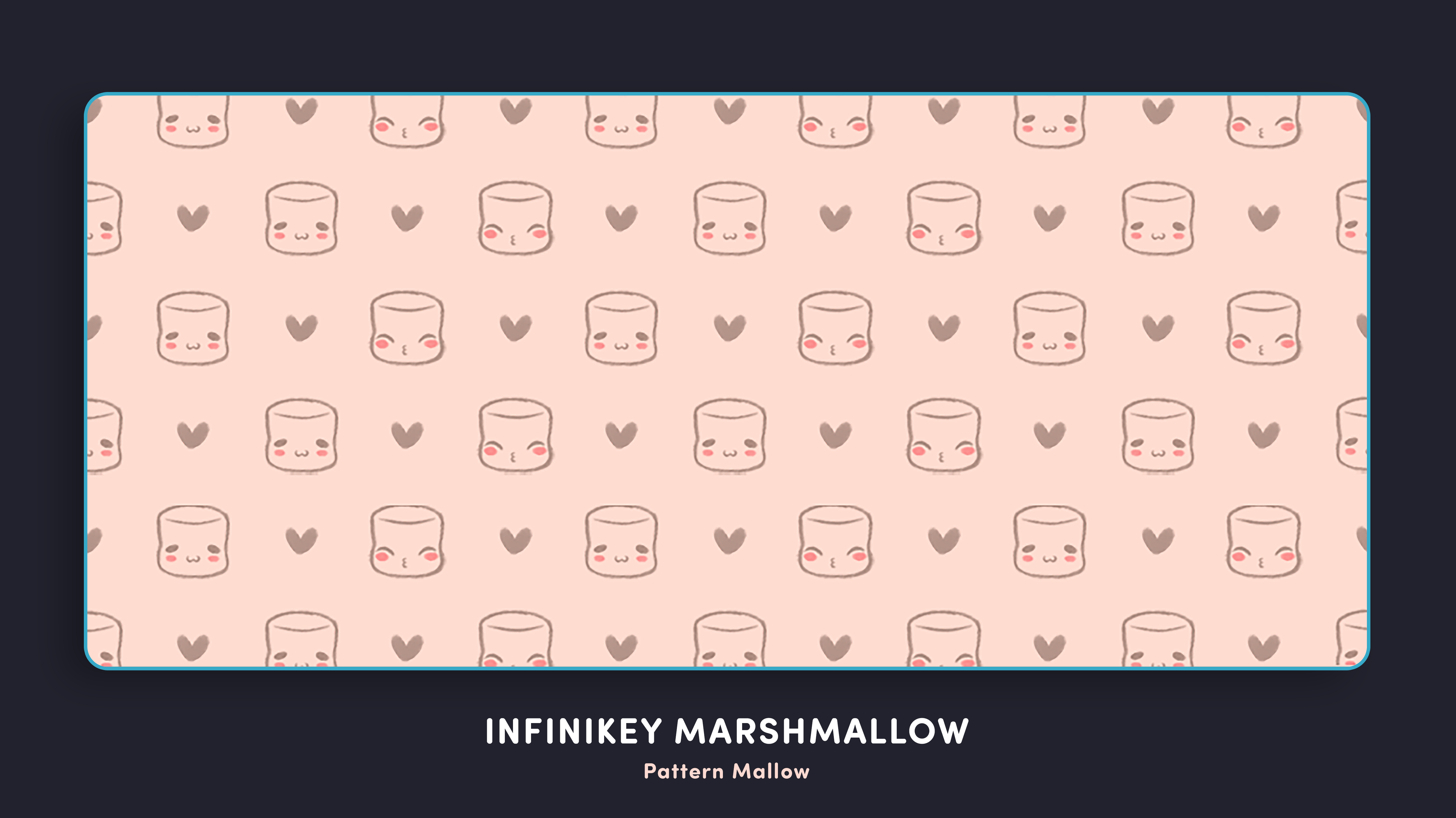 (Group Buy) Infinikey Marshmallow Deskmats