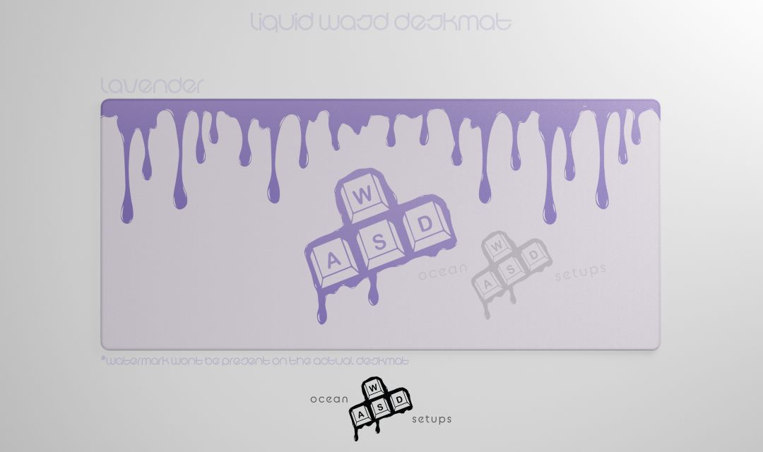 (Group Buy) Liquid WASD Deskmats