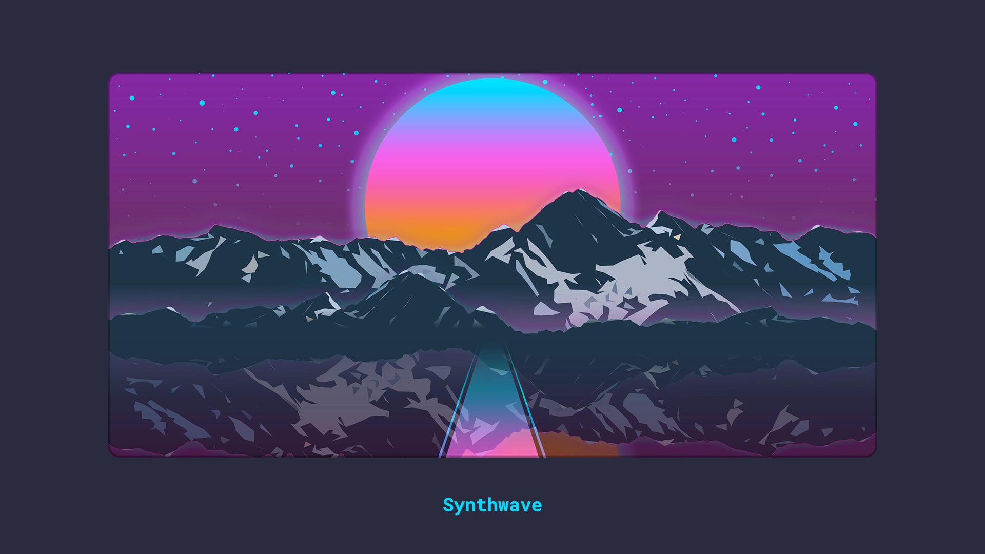 (Group Buy) Synthwave Series Deskmat