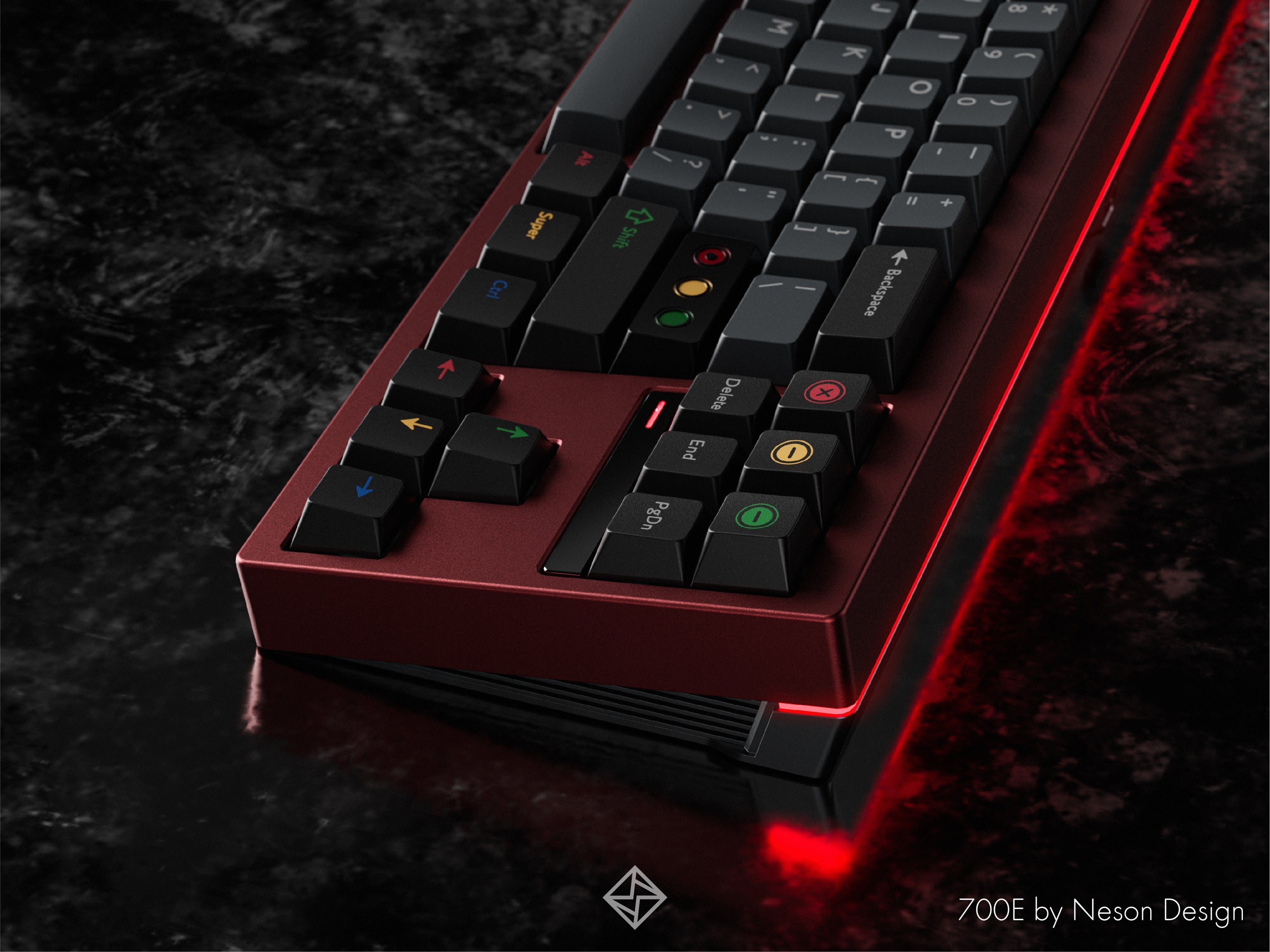 (In Stock) PBTFans Retro Dark Lights Keycaps